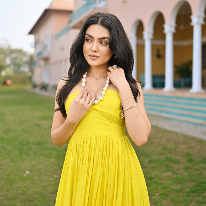 Mellow Yellow Pearl Dress